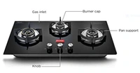 TTK Prestige VOGUE HOB TOP PHTV03, BLACK - One Touch Advanced Auto Ignition Cast Iron Pan Support Ultra Slim Body Brass Burner Convertible Design